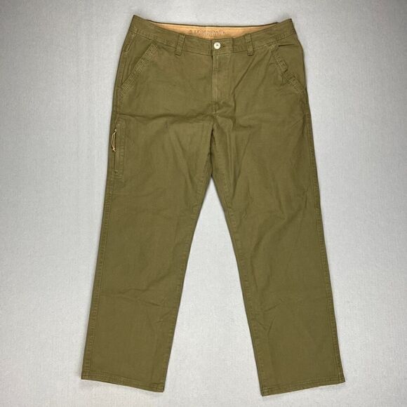 Legendary Outfitters Pants Mens 36x30 Stretch Canvas Green Relaxed Work Outdoor - Picture 1 of 12